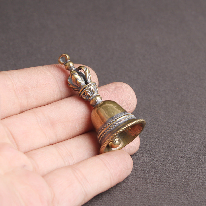 Wholesale Brass Distressed Tantric King Kong Bell Keychains